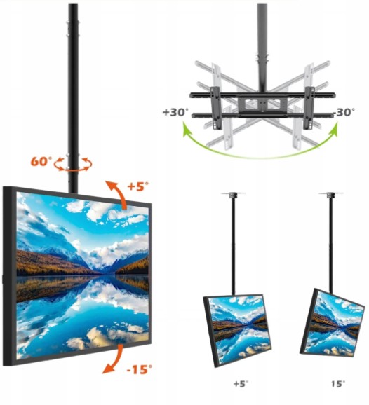 NOSAČ ZA LED AX CINEMA PLUS 32-75"(stropni) - Slika 4