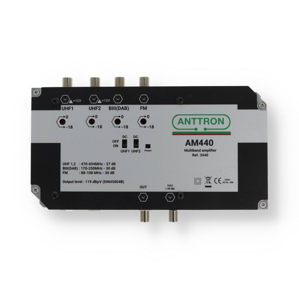 POJAČALO LIN. MULTIBAND AM440 UHF(2)/VHF/FM Reg. 120dBmax - Slika 2