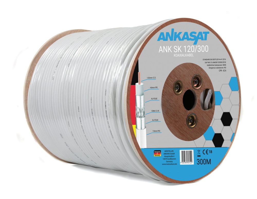 KABEL COAX 120dB CCS ANK SK 120/300m Ankasat