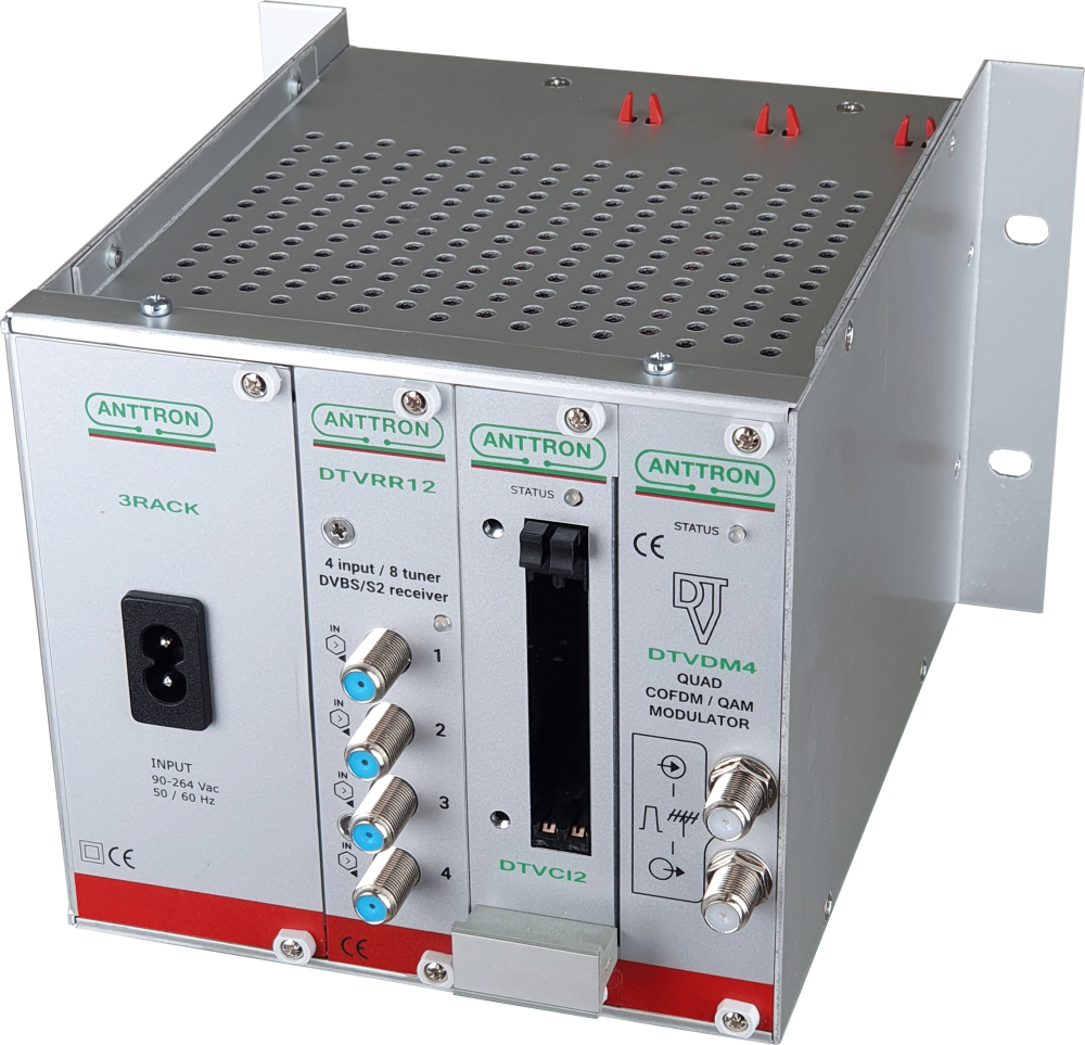 TRM 8x DVB-S2 TP+2CI 4x DVB-T/C MUX Anttron
