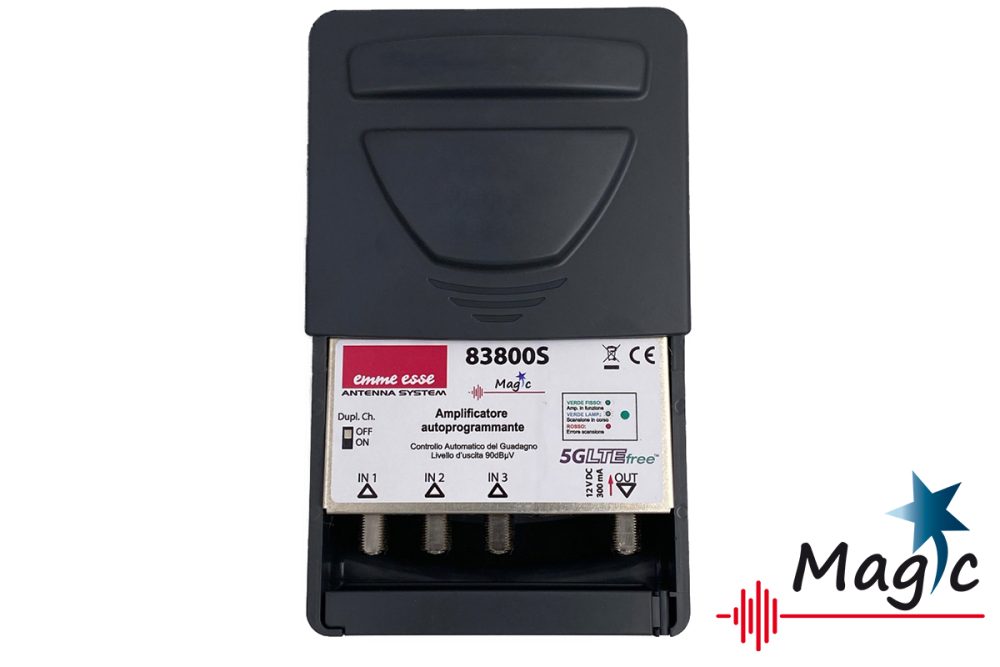 POJAČALO PROG.AUTO 3-UL. 12V/300mA AGC 90dB 5G/LTE "Magic"