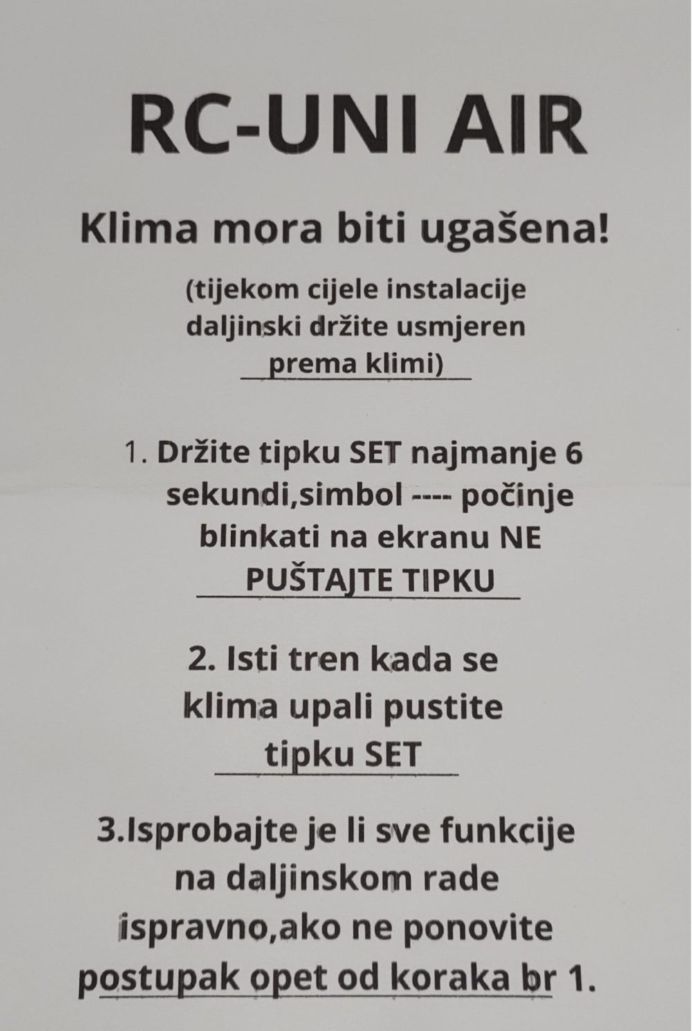 Programabilni daljinski upr. KLIME AIR UNItronic - Slika 2