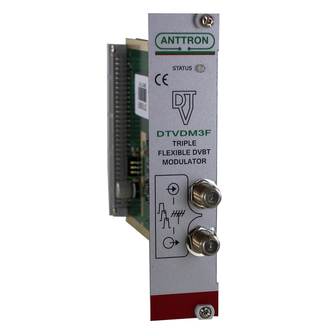 DTVR: Triple flexible DVB-T/C modulator Anttron