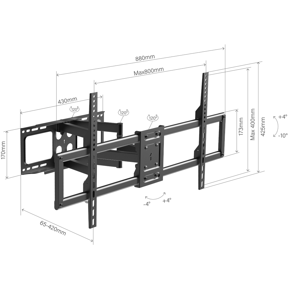 NOSAČ ZA LED Horizon 40-90" Red Eagle - Slika 4