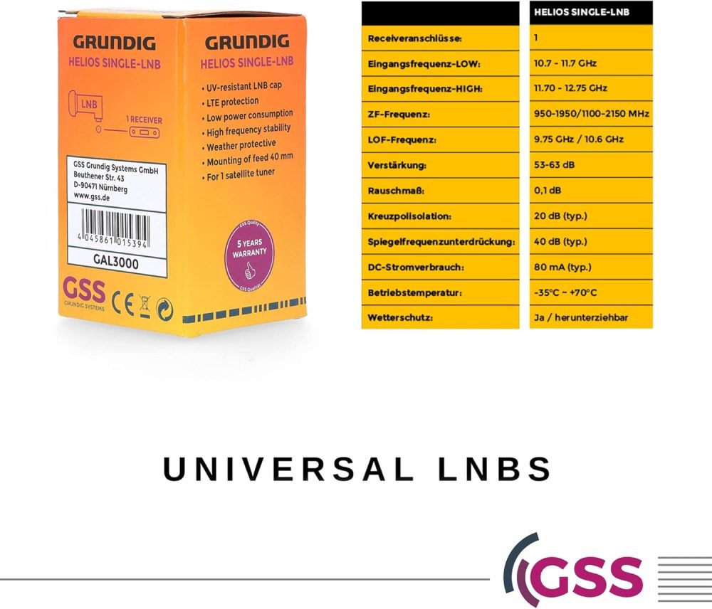 LNB Single GRUNDIG HELIOS - Slika 3
