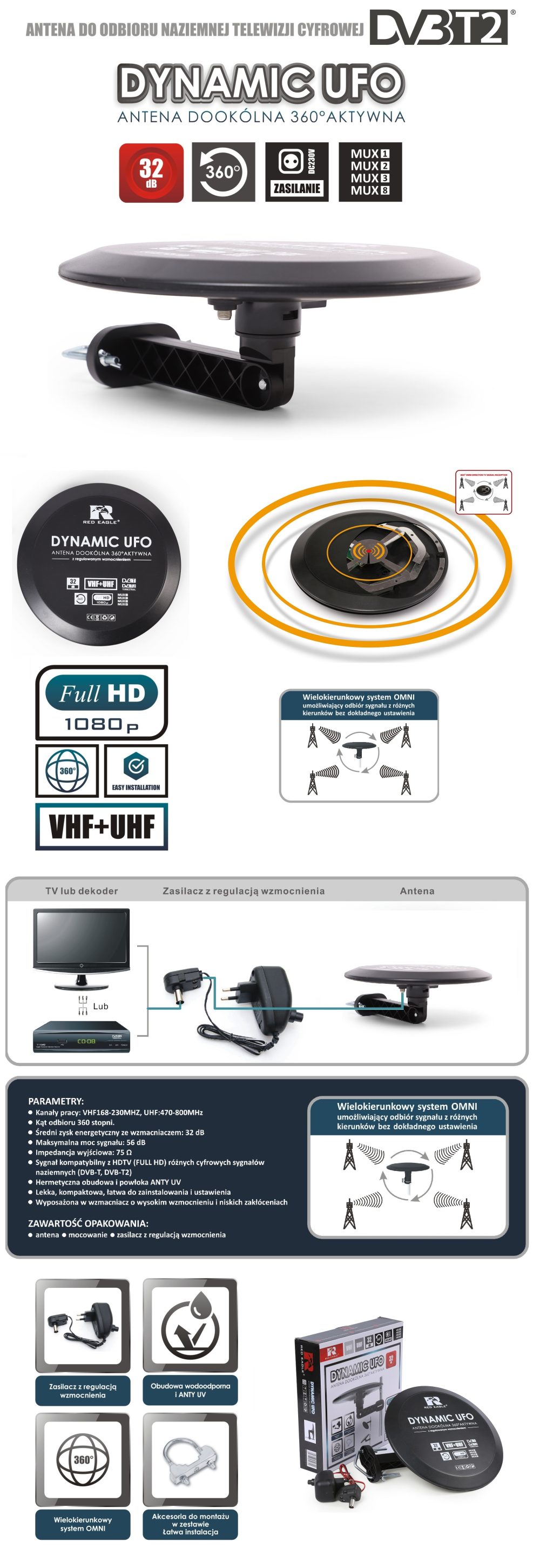 ANTENA DVB-T 360 DYNAMIC UFO AX - Slika 9